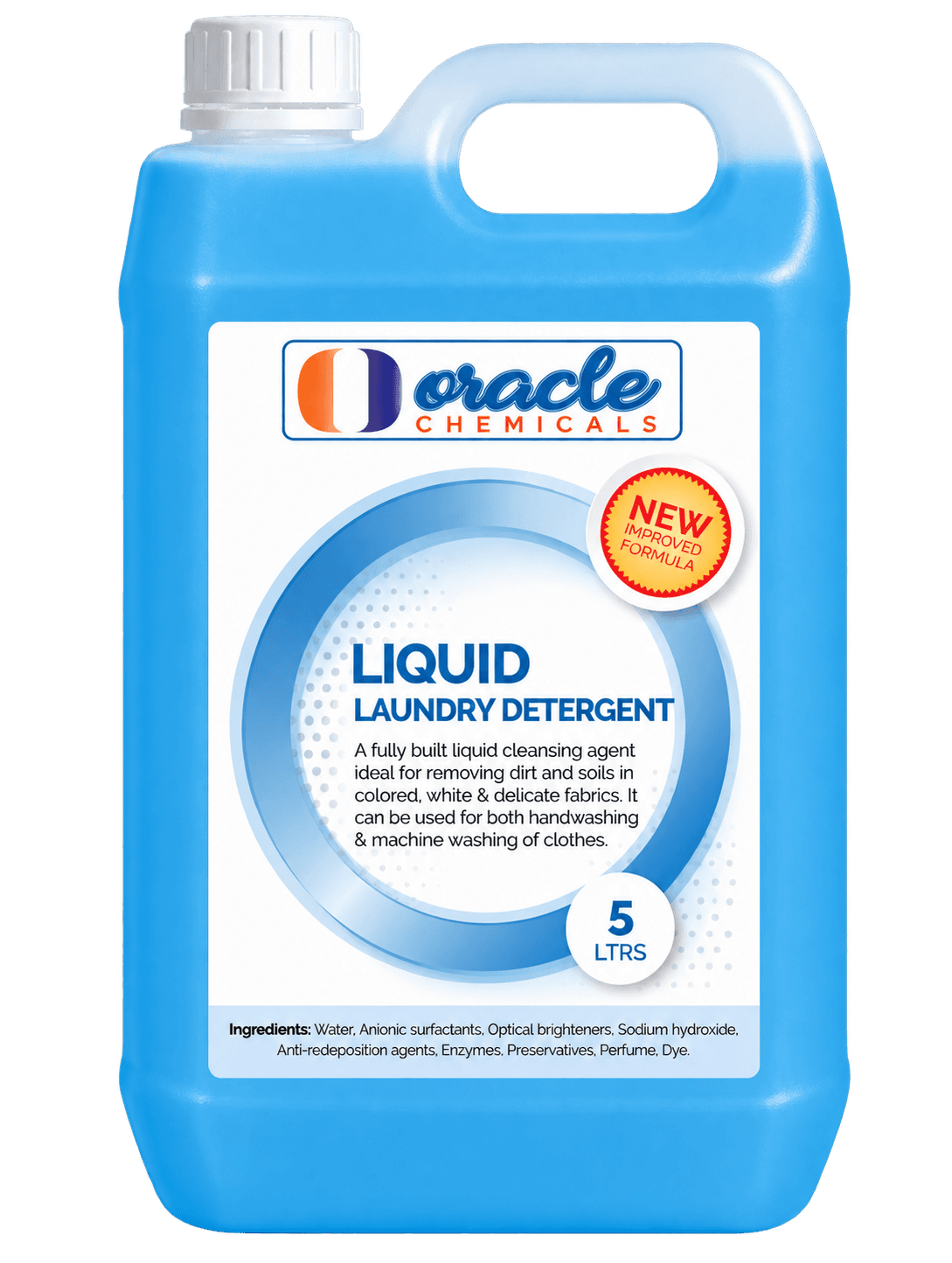 Liquid Laundry Detergent, 5 litre bottle